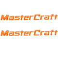 MasterCraft Boat Raised Decals 7506082K - 10 1/2 X 1 Inch Orange Pair