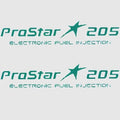 MasterCraft Boat Decal Stickers - ProStar 205 Green Pair