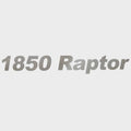 Crestliner Boat Model Decal 2007502 - 1850 Raptor Silver Sticker
