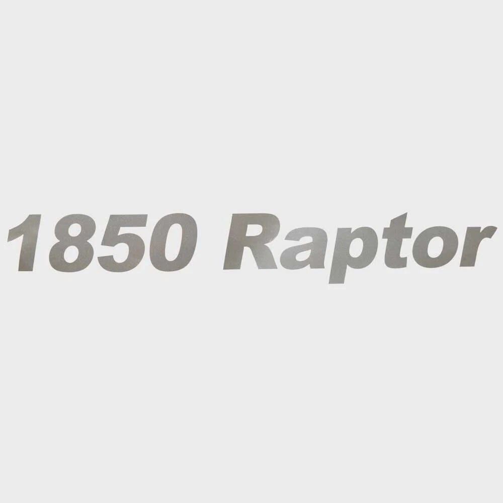 Crestliner Boat Model Decal 2007502 - 1850 Raptor Silver Sticker