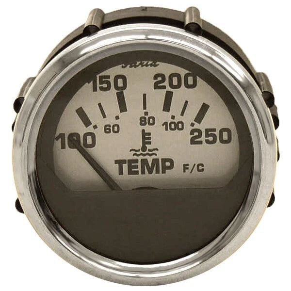 Faria Boat Temperature Gauge GPC633B - Larson 2266-C633 Silver