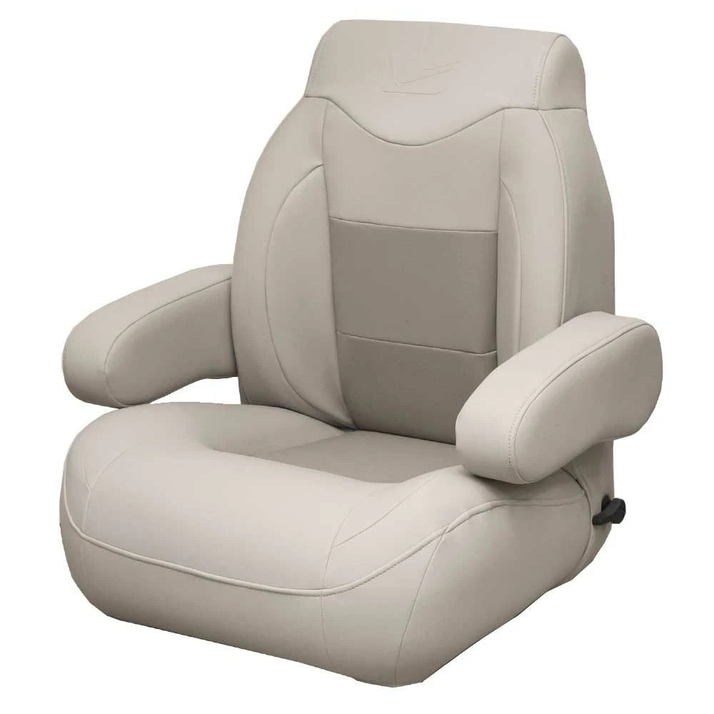 Lippert Boat Helm Seat LX909 - Reclining Low Back Gray
