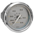 Faria Boat Speedometer Gauge SE9599A - Kronos Silver 3 1/4 Inch 65 MPH