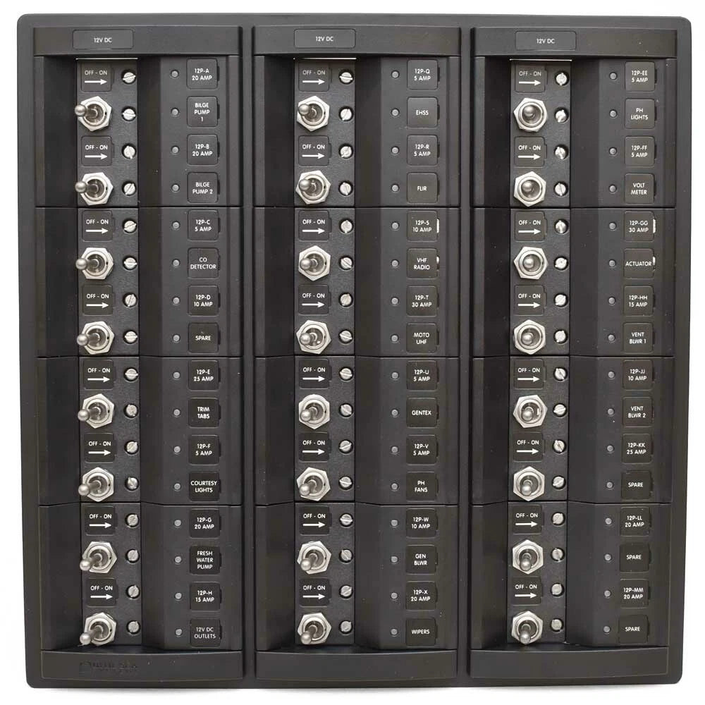 Metal Shark Boat Power Distribution Panel 16831a - 12VDC Blue Sea 3604049