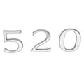 Carver Yachts Boat Raised Decal 8150629 - Number 520 Chrome Plastic