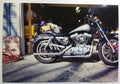 Vintage PHOTO of a Custom Harley Davidson Motorcycle