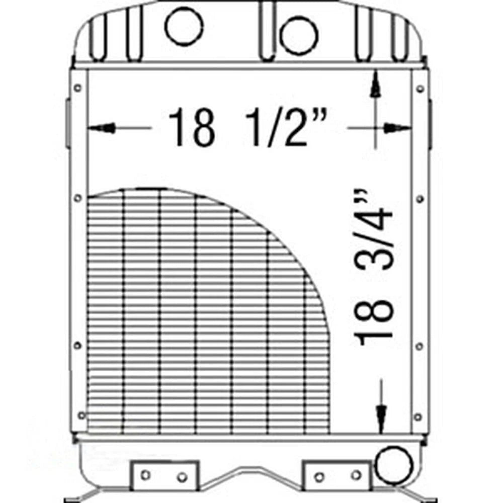 A-E1ADKN8005E Radiator - Fits Ford/ Holland Major, Power Major