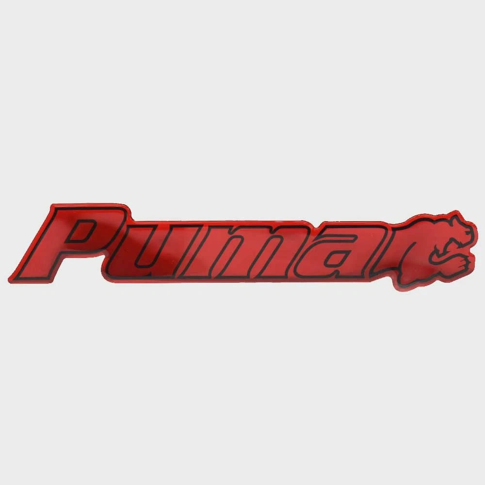 Bass CAT Boat Raised Decal Sticker 33083 - Puma Red Black