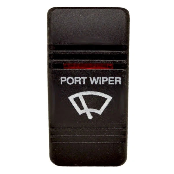 Carling Boat Contura III Rocker Switch Actuator - Port Wiper Lighted