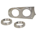 MasterCraft Boat Blank Gauge Panel - with Bezels Aluminum (set of 3)