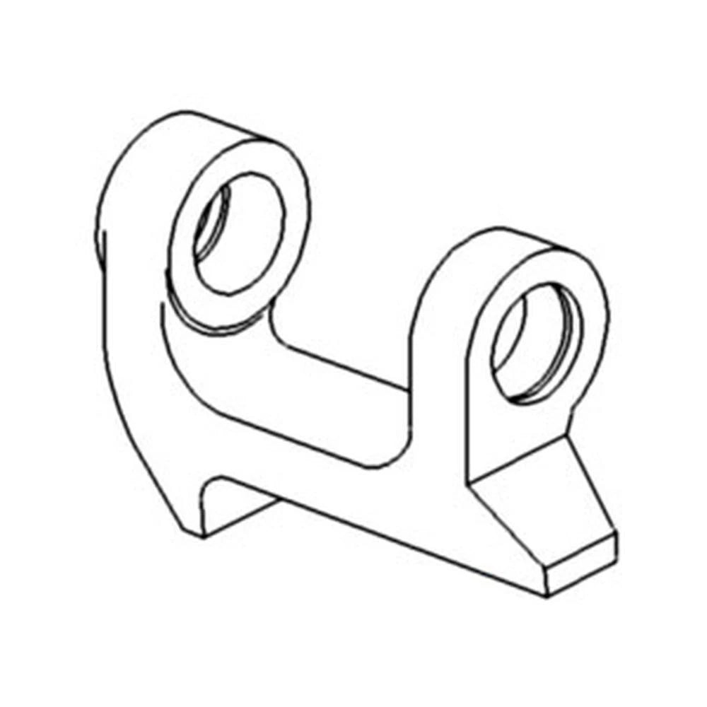 D69359 Weld on End R/H Fits Case 480C 480D 480E 580C Backhoe Loader