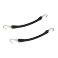 (pack of 2) 9" Black Rubber Tarp Straps Bungee Cords for Boat Trailer ATV UTV RV