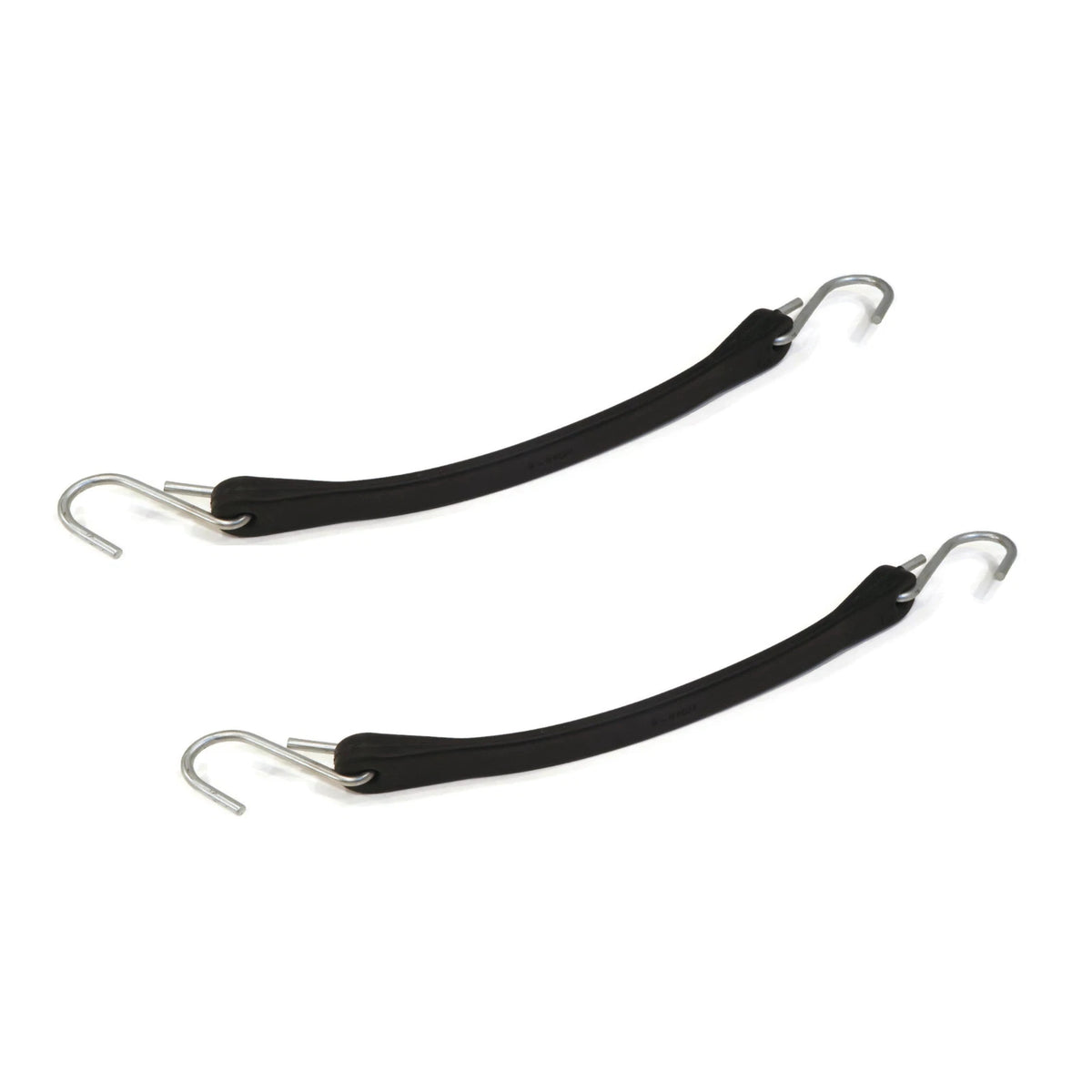 (pack of 2) 9" Black Rubber Tarp Straps Bungee Cords for Boat Trailer ATV UTV RV