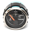 Faria Boat Water Temperature Gauge GP7158B - 2 Inch Silver Black