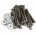 AP Boat Hex Bolt Lag Screws 012-LW25 - 3/8 X 4 Inch (25 PC)