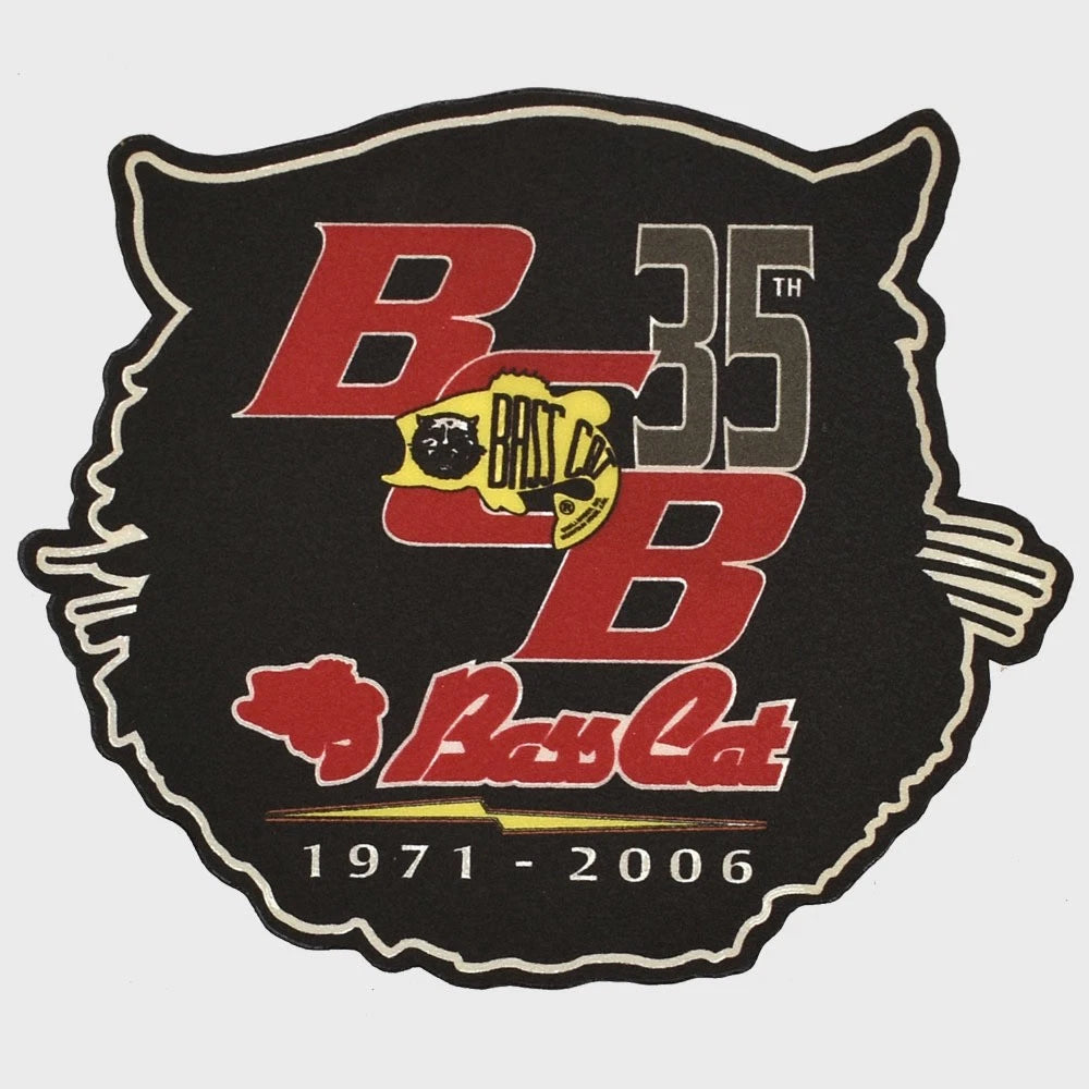 Bass CAT Boat Brand Decal - 35th Anniversary Textured Sticker