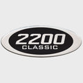 Blue Wave 2200 Classic Boat Raised Decal 162236-01 - Silver - Black