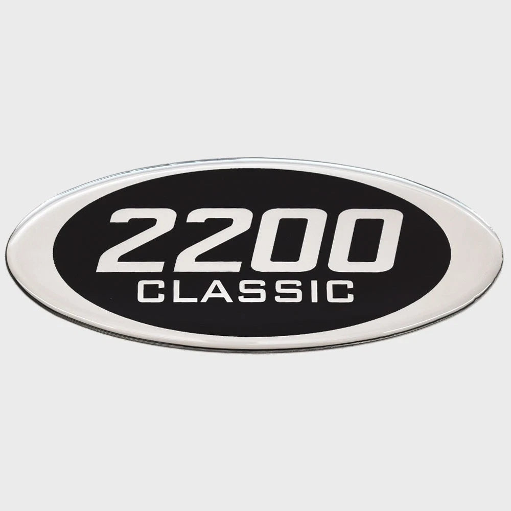 Blue Wave 2200 Classic Boat Raised Decal 162236-01 - Silver - Black