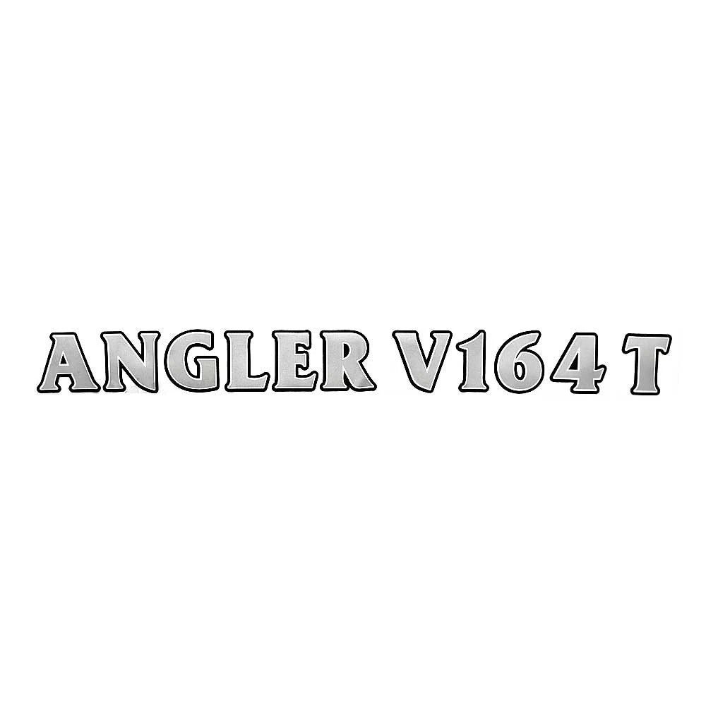 G3 Boat Decal Emblem - Angler V164 T Silver Black White