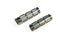 HARDDRIVE Retro Chrome Dual Cable Grip Set for V-Twin Motorcycles 2000-2023