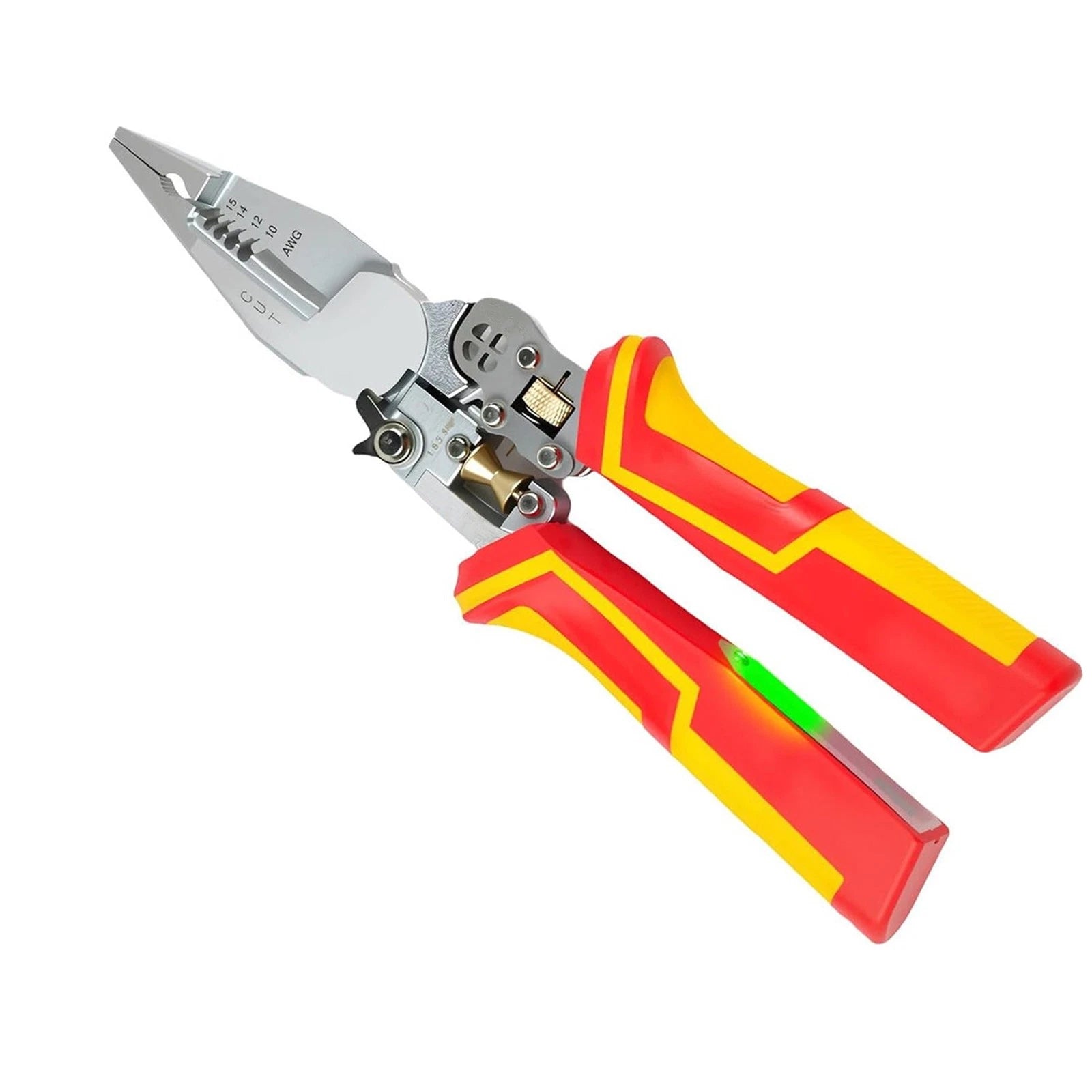 Wire Stripper Tool Multi Function Voltage Tester Pliers with Wire Twister Cutter