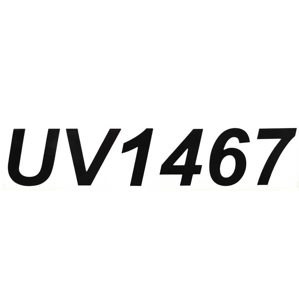 Lowe Boat Decal 2153919 - UV1467 Black 10 5/8 X 2 1/8 Inch