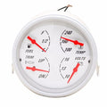 Livorsi Boat Multifunction Gauge GIIMOB5WW - 4 1/2 Inch White
