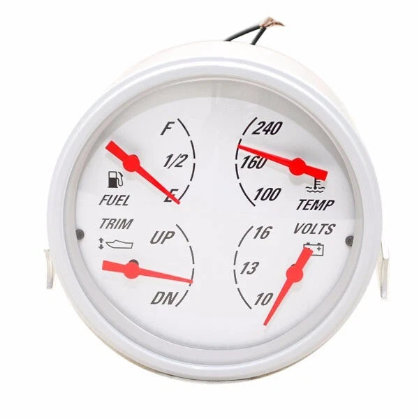 Livorsi Boat Multifunction Gauge GIIMOB5WW - 4 1/2 Inch White