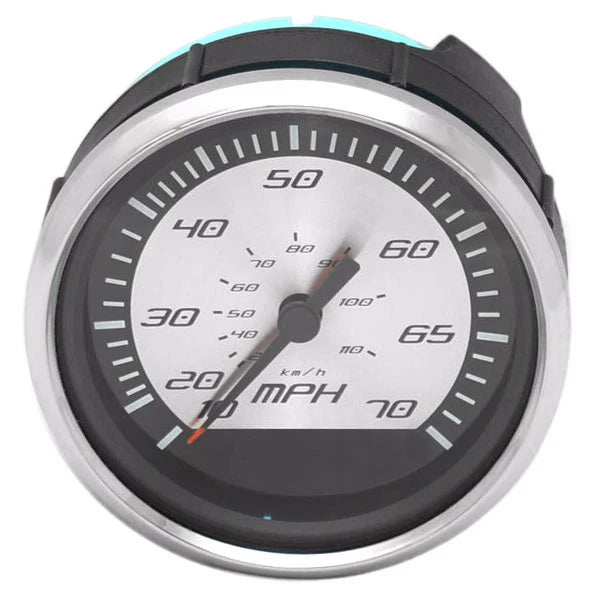 Faria Boat Speedometer Gauge SEK067A - Spun Silver 4 1/4 Inch