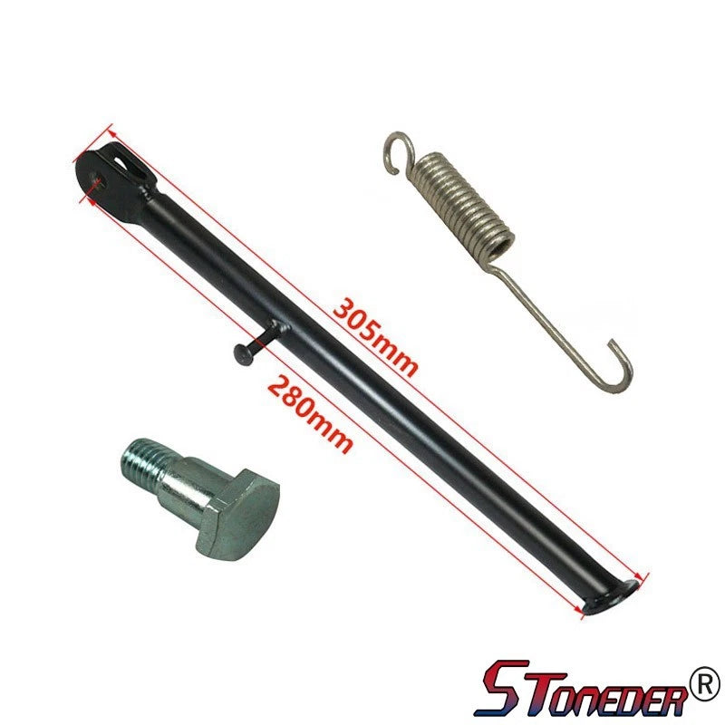 STONEDER 280mm Motorcycle Side Kick Stand for 12" Wheel 50cc-160cc Pit Dirt Bike