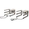 ATX Boat Swiveling Bungee Board Racks M3160 - PTM Silver (pair)