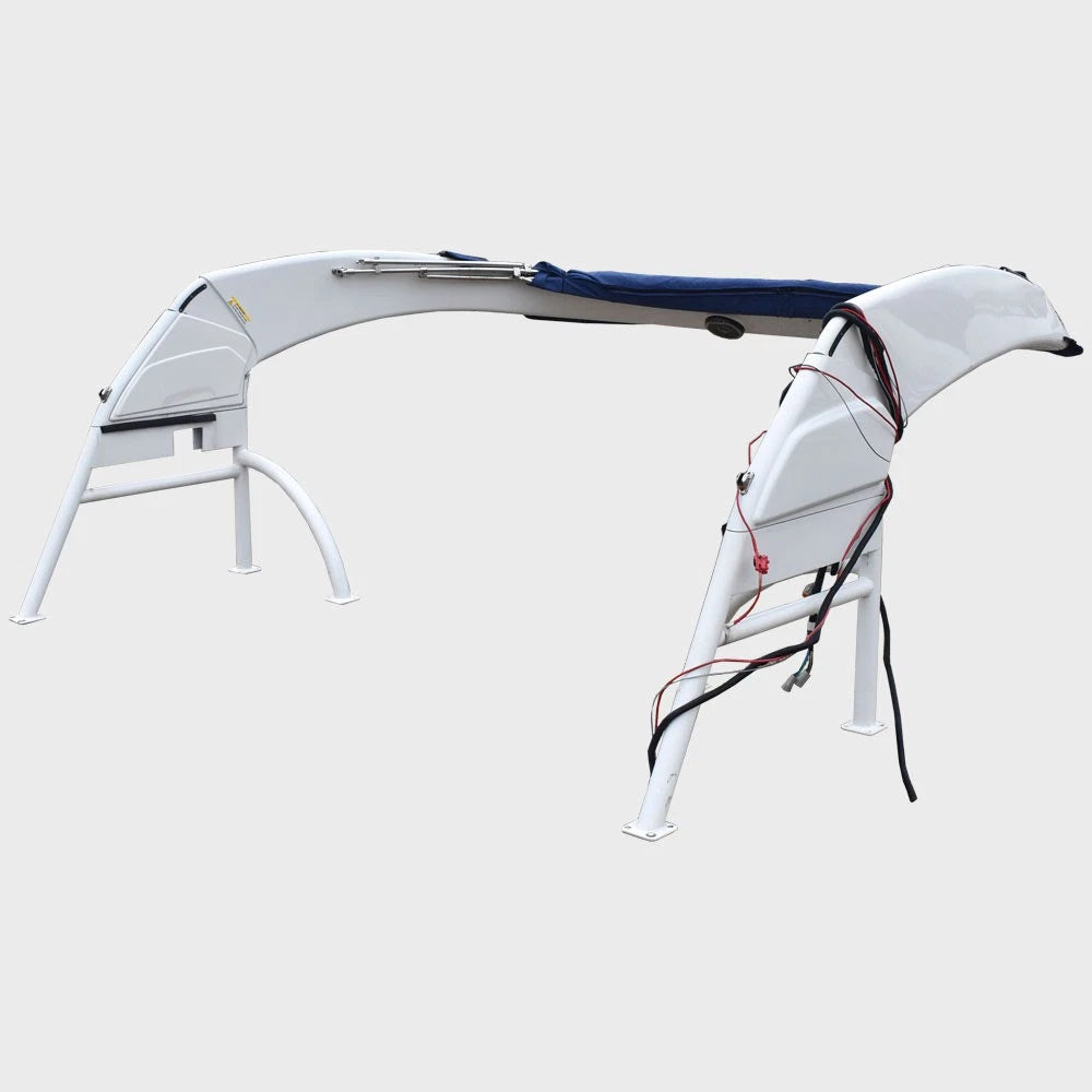 Bennington Pontoon Boat Arch Tower - 116 Inch White Folded
