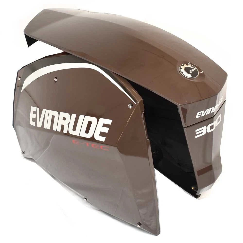 BRP Evinrude Boat Outboard Cowling Kit - E-TEC 300 HP Brown (set of 4)