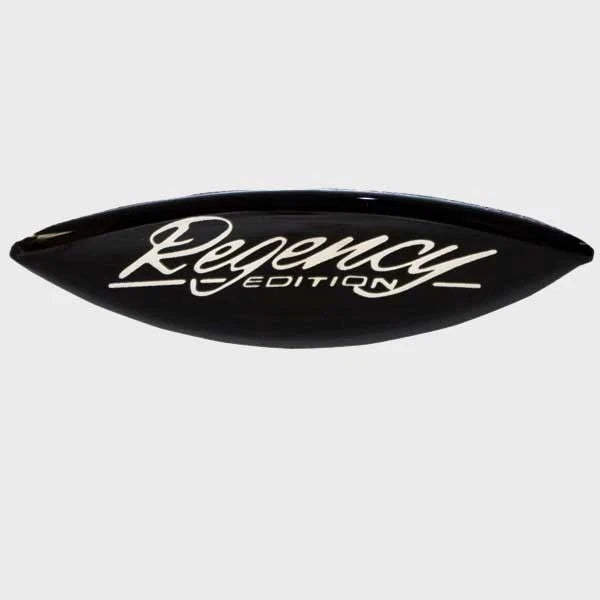 Tracker Boat Raised Decal 167257 - Regency 2 1/2 Inch Black Silver