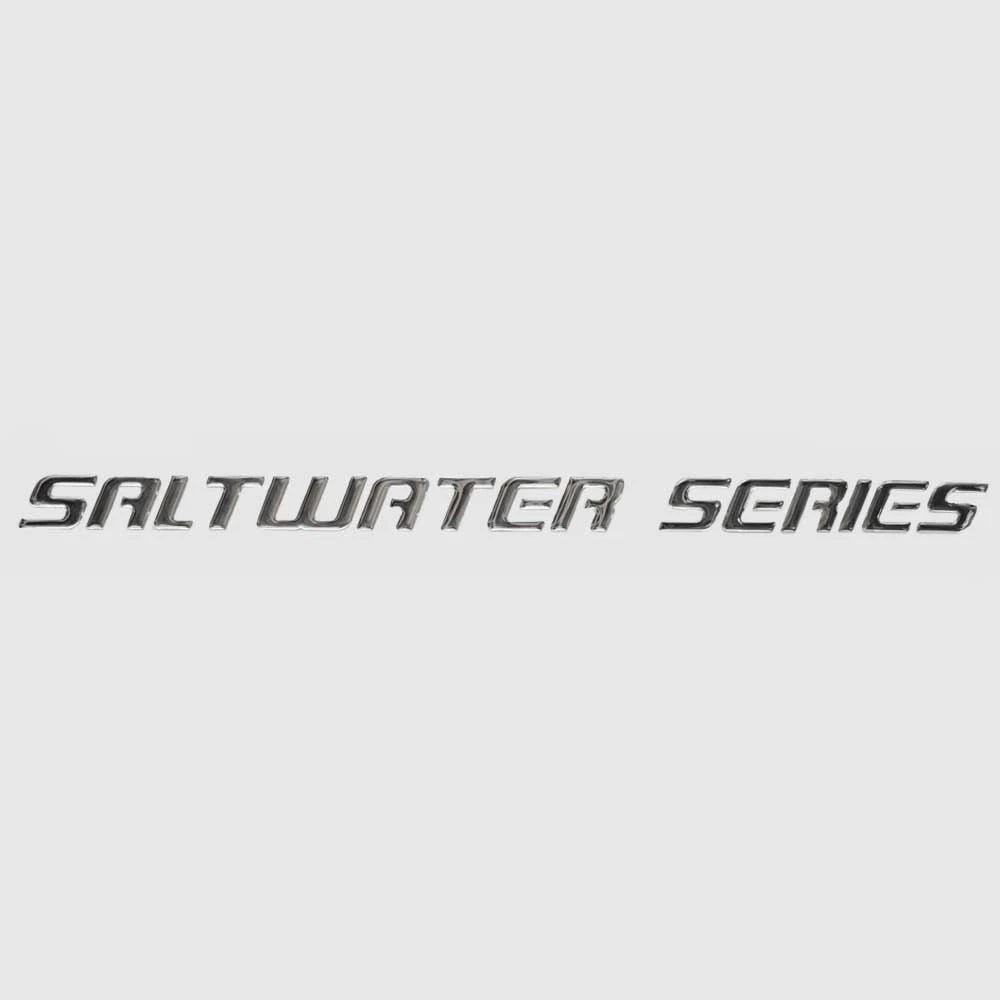 Larson Boat Raised Decal 8624-1500-00 - Saltwater Series Silver Sticker