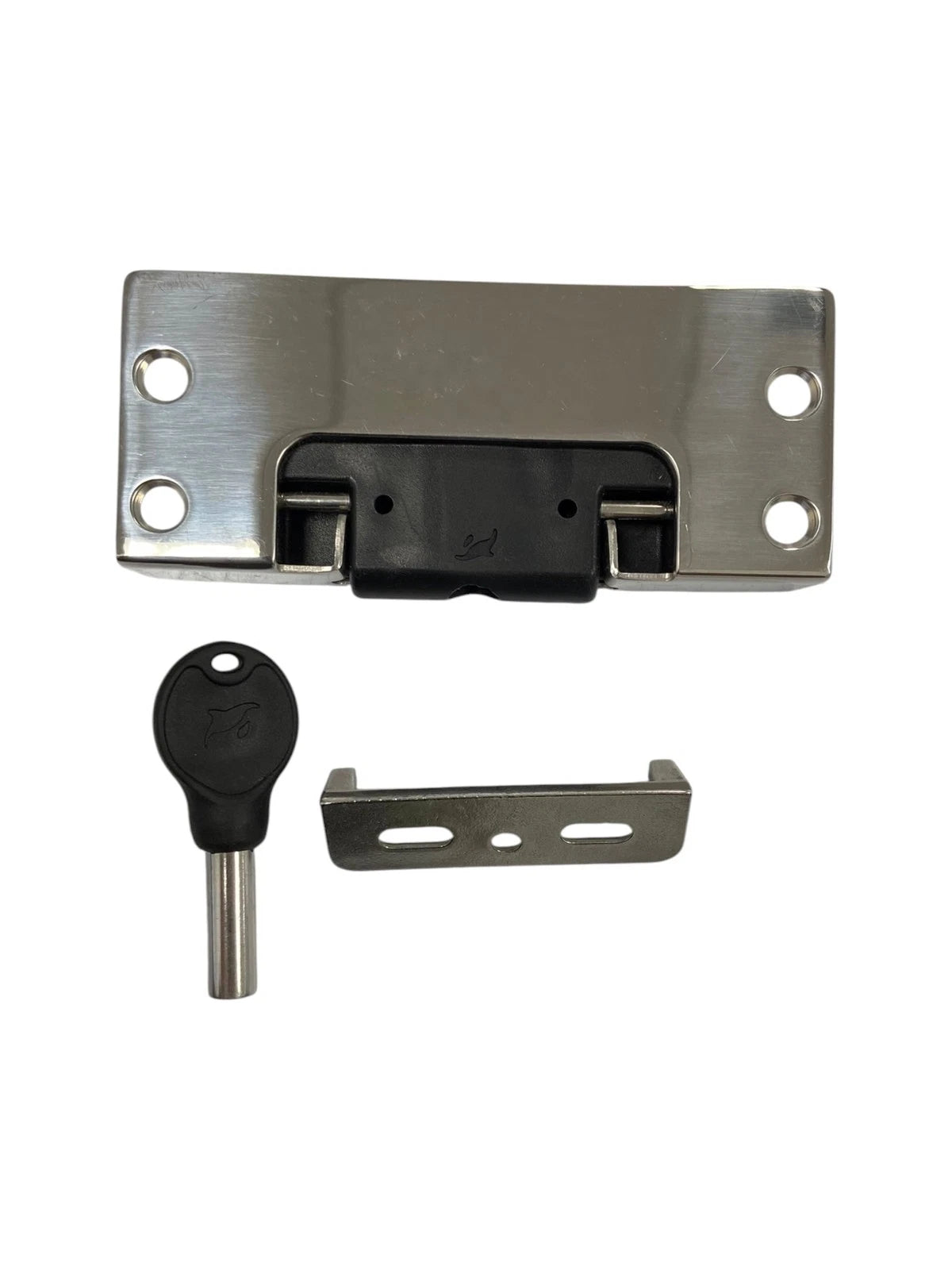 Marine Town 0707282 SS Seat Latch with Plastic Button, Locking (no Hardware)