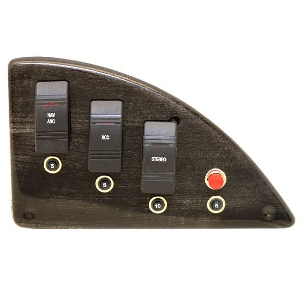 Godfrey Pontoon Boat Switch Panel 250247 - Sweetwater Black Woodgrain