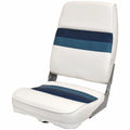 Toonmate Boat High Back Folding Seat HBCK-DELX-WNBU - White Navy
