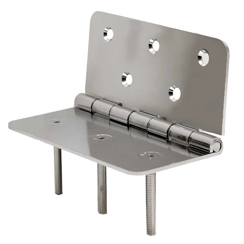 Cobalt Boat Sundeck Hinged Bracket 520150 - 7 X 6 5/8 Inch Stainless