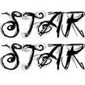 MasterCraft Boat Decal 7501501 - X-Star 11-N Black Gray (set of 2)
