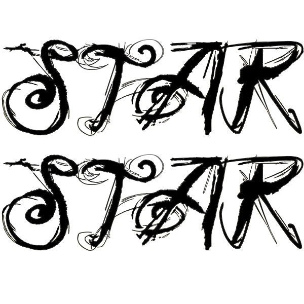 MasterCraft Boat Decal 7501501 - X-Star 11-N Black Gray (set of 2)