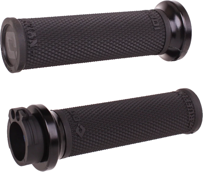 ODI Rufian Grips for Harley V-Twin 1990-2024 Black/Black Handlebar Accessories