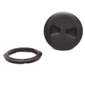 T-H Marine Boat Low Profile Deck Plate DPSLP-4-1 - Black 4 Inch