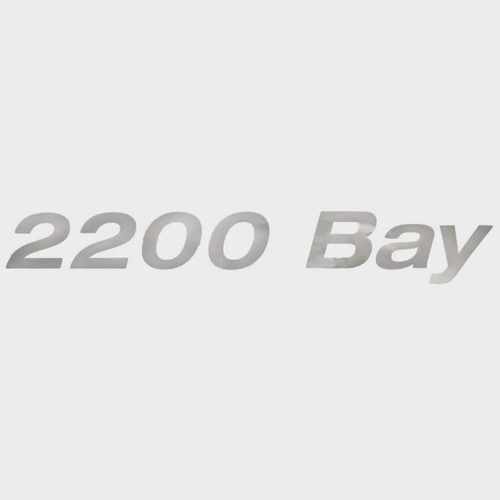 Lowe Boat Model Decal 2281013 - 2200 Bay 12 3/4 Inch Metallic Silver Sticker