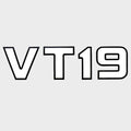 Crestliner Boat Model Decal 2099275 - VT 19 White Black Sticker