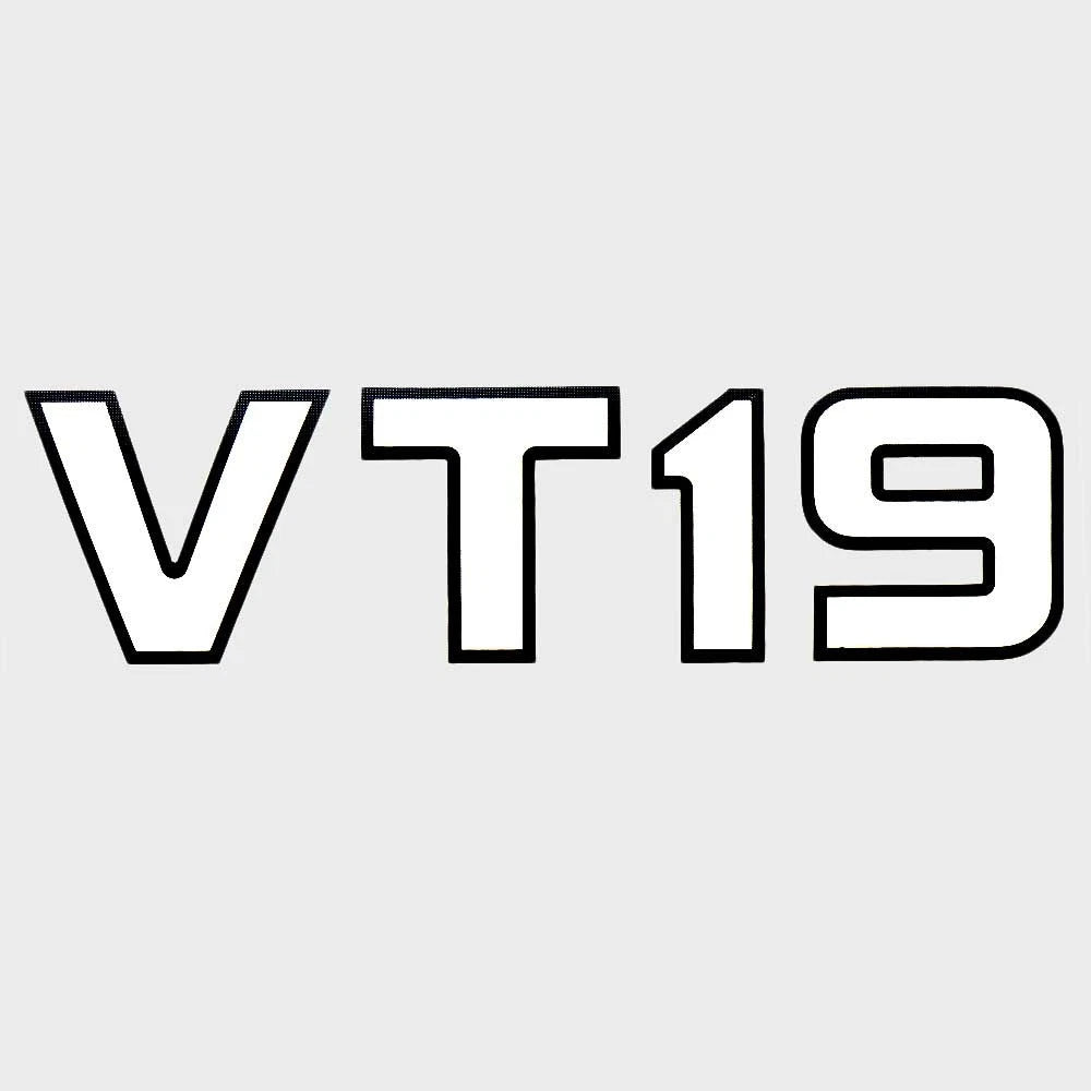 Crestliner Boat Model Decal 2099275 - VT 19 White Black Sticker