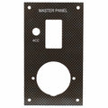 Bass CAT Boat Blank Master Panel - Rocker Switch Brown Brick