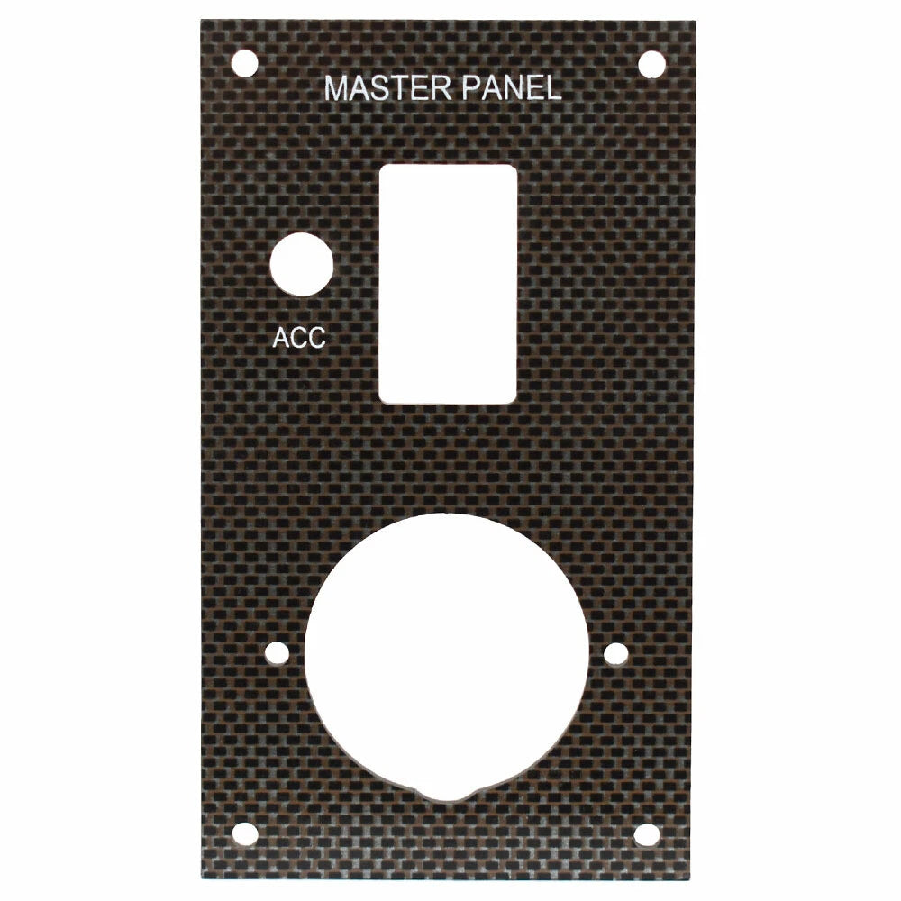 Bass CAT Boat Blank Master Panel - Rocker Switch Brown Brick