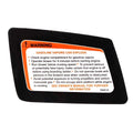 Tracker Boat Warning Label Decal 184414 - 6 1/2 X 4 Inch Black Orange