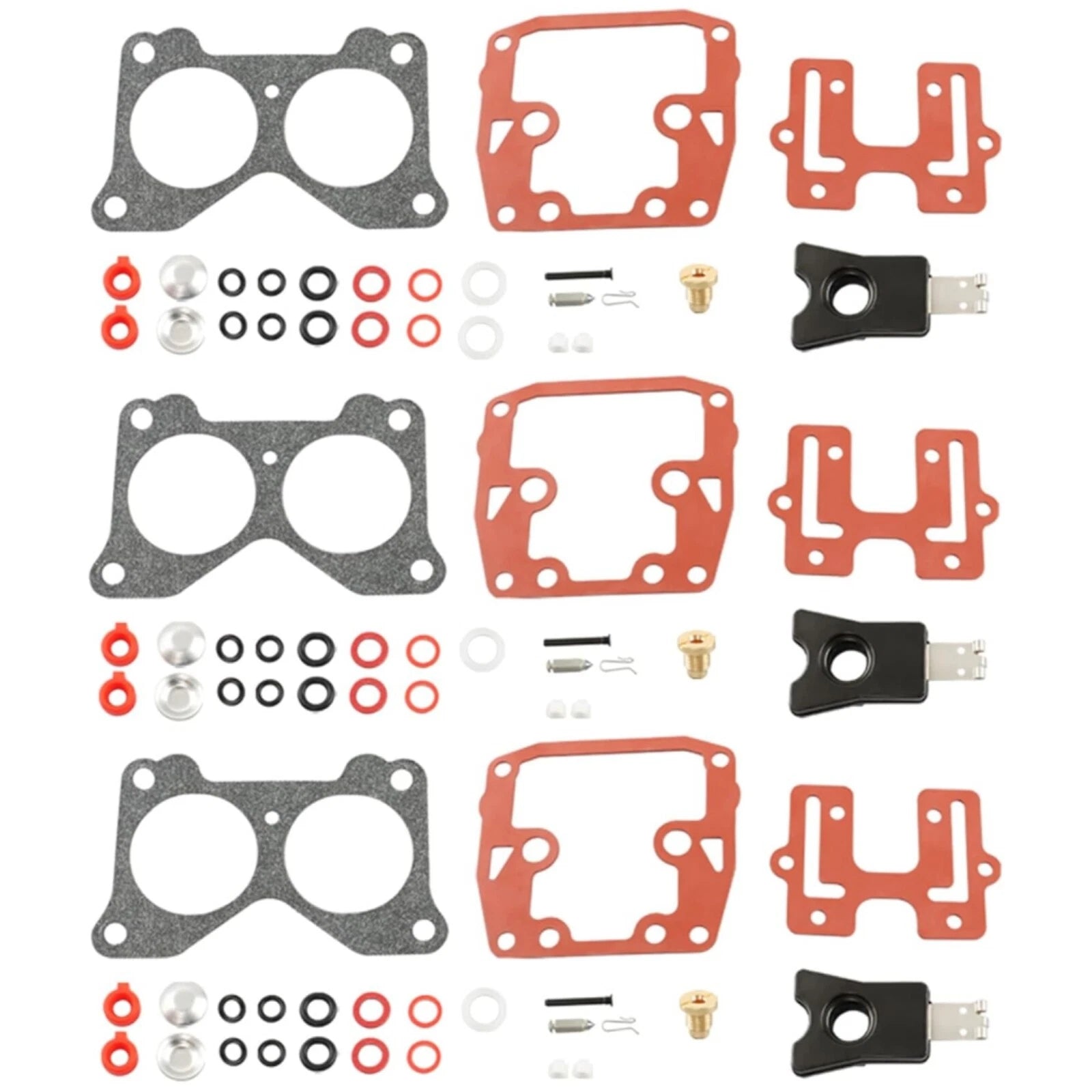 For Johnson Evinrude Carb Repair Kit 439076 with Float BRP/OMC Carburetor 3X